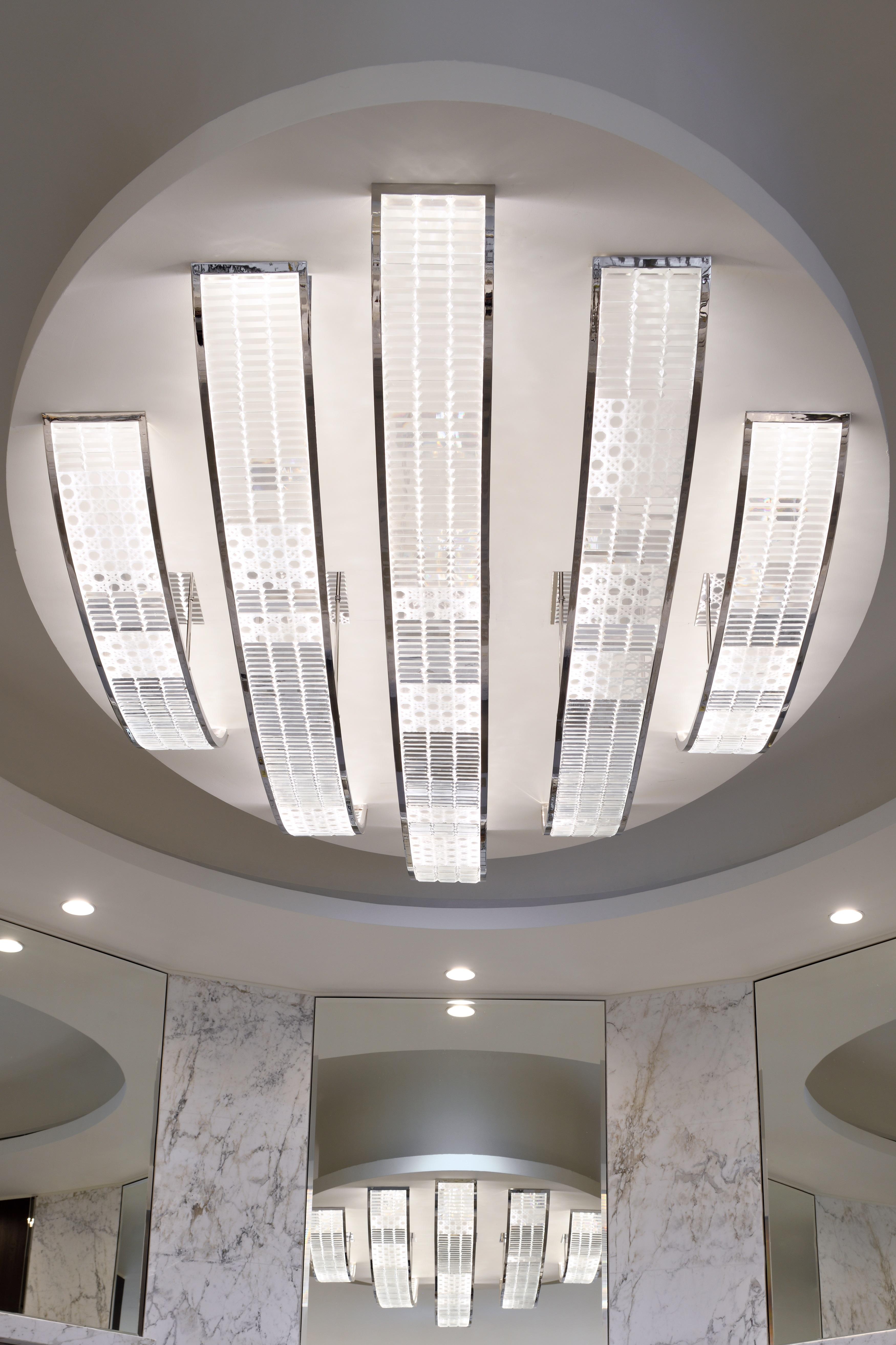 Address Downtown Hotel Dubai Luaran gambar Ceiling of the main entrance